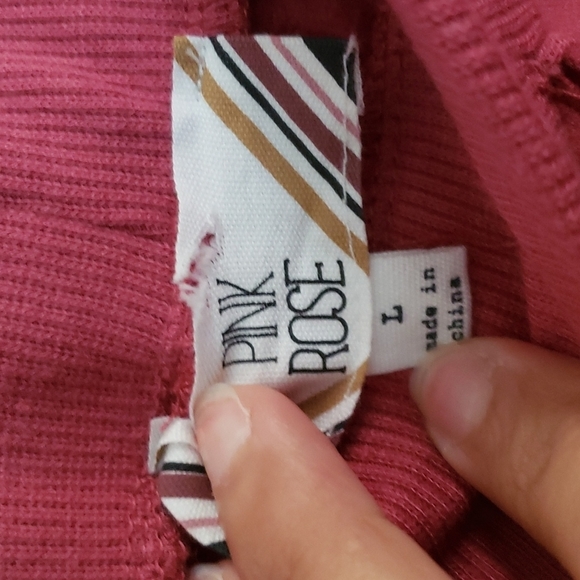 Pink Rose Sweat Pants - Picture 3 of 7